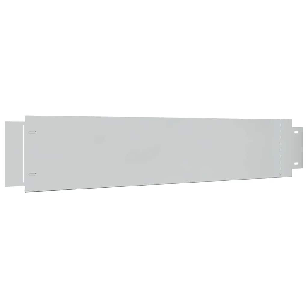 20 db galvanizált acél gyepkerítés 100 x 20 cm