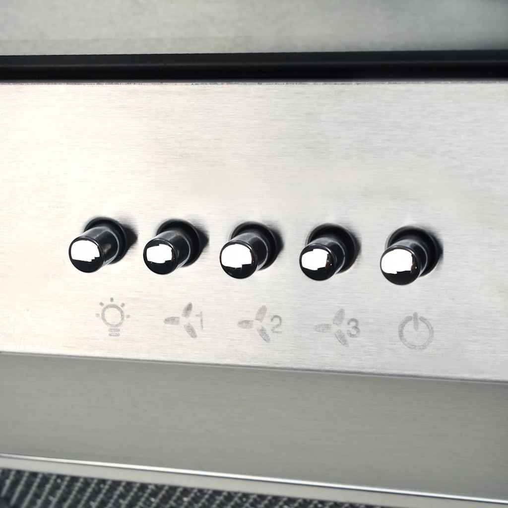 rozsdamentes acél sziget páraelszívó 90 cm 756 m³/óra LED