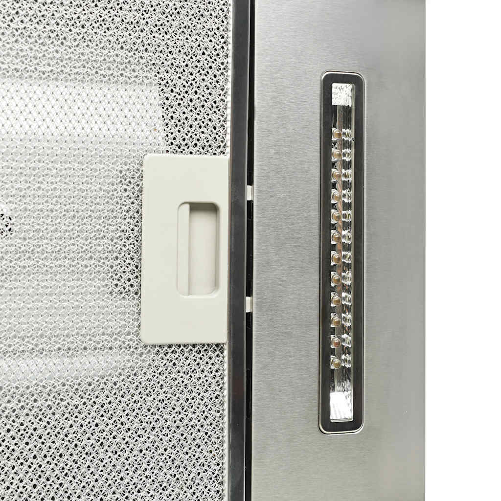 rozsdamentes acél sziget páraelszívó 90 cm 756 m³/óra LED