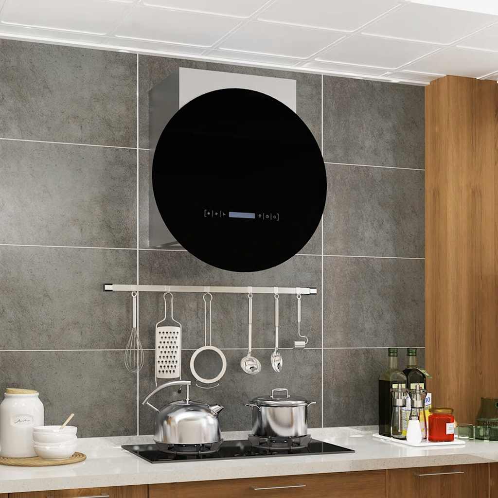 érintős LED-es fali páraelszívó LCD-kijelzővel 756 m³/óra