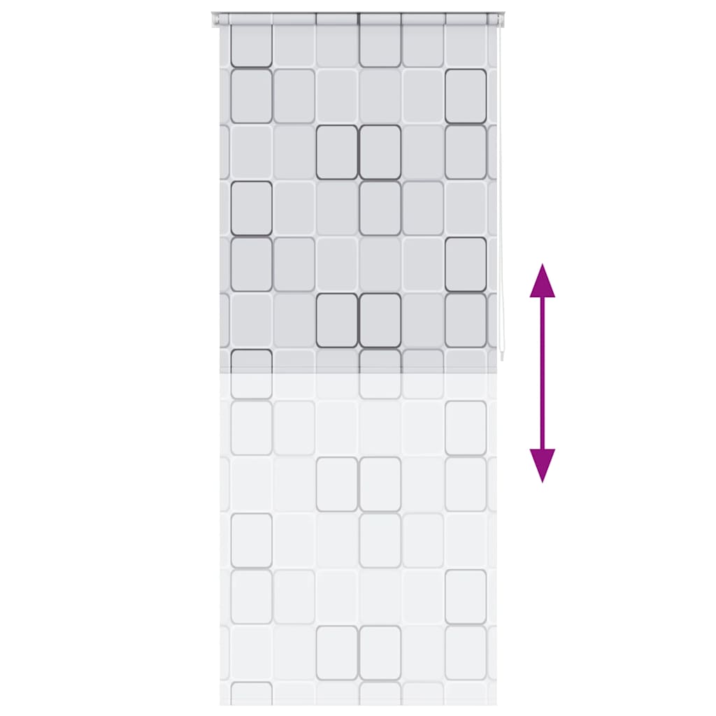kockamintás zuhanyroló 100 x 240 cm