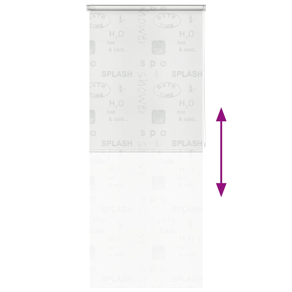 fröcskölt mintás zuhanyroló 100 x 240 cm