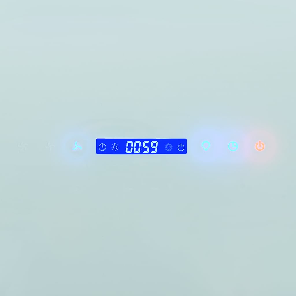 fehér rozsdamentes acél fali páraelszívó 756 m³/h 60 cm