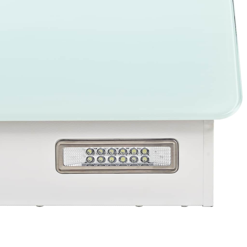 fehér rozsdamentes acél fali páraelszívó 756 m³/h 60 cm