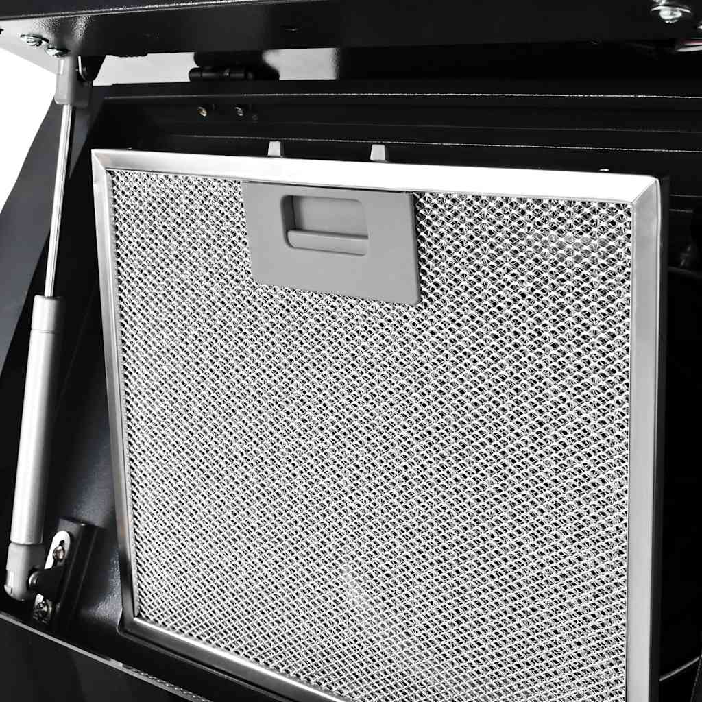 fekete rozsdamentes acél fali páraelszívó 756 m³/h 90 cm