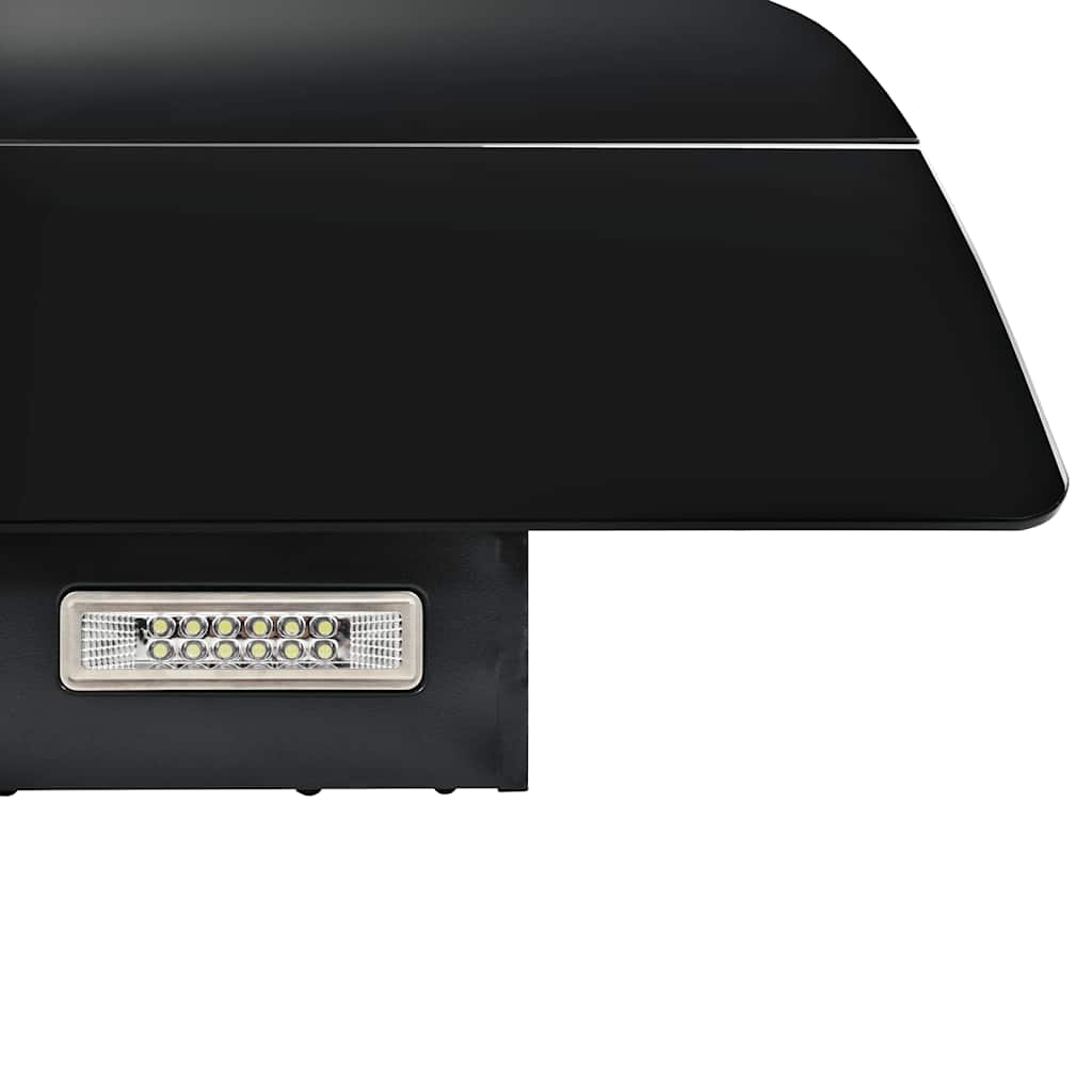 fekete rozsdamentes acél fali páraelszívó 756 m³/h 90 cm