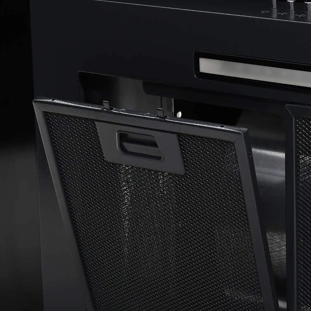 fekete rozsdamentes acél fali páraelszívó 756 m³/h 90 cm