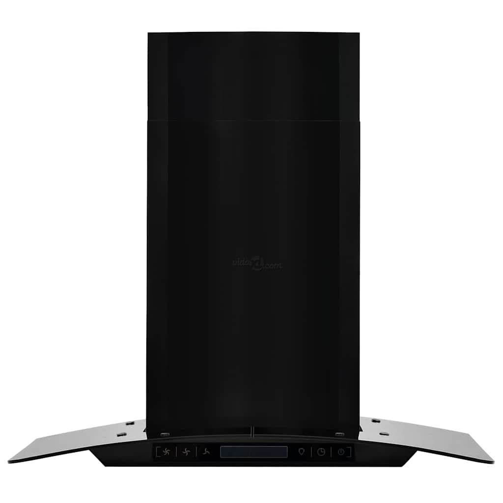 fekete rozsdamentes acél fali páraelszívó 756 m³/óra 60 cm