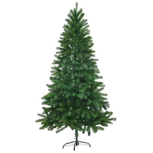 zöld műkarácsonyfa élethű tűlevelekkel 150 cm