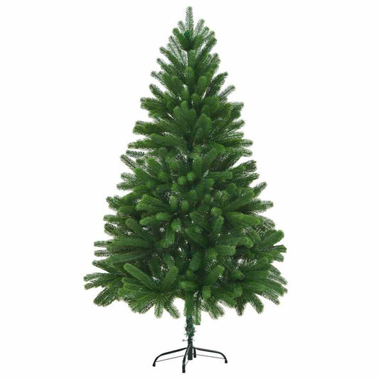 zöld műkarácsonyfa élethű tűlevelekkel 210 cm
