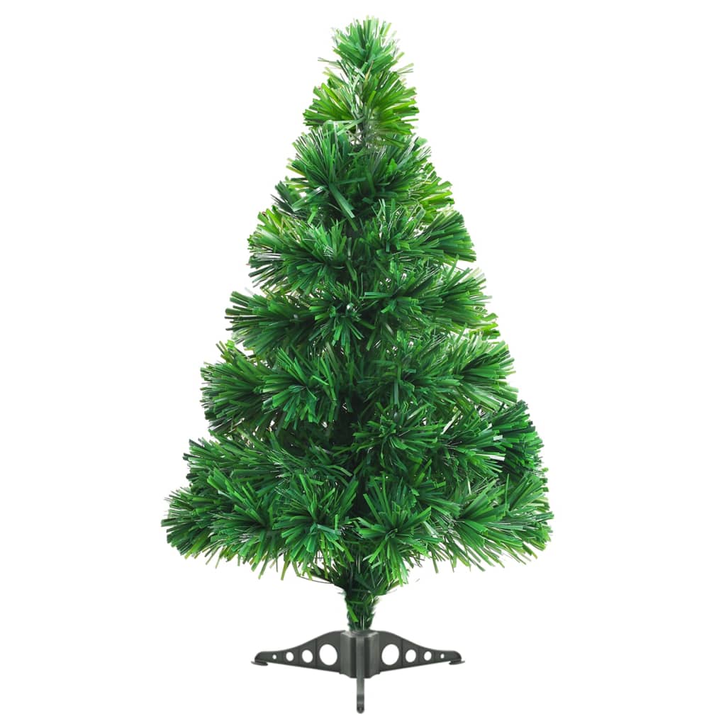 optikai szálas zöld műkarácsonyfa 64 cm