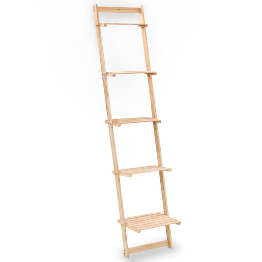 cédrusfa létra fali polc 41,5 x 30 x 176 cm