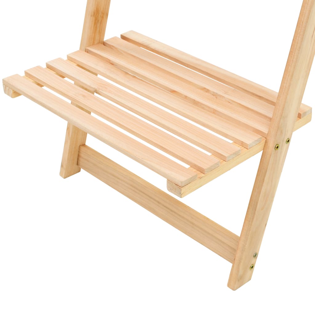 cédrusfa létra fali polc 41,5 x 30 x 176 cm