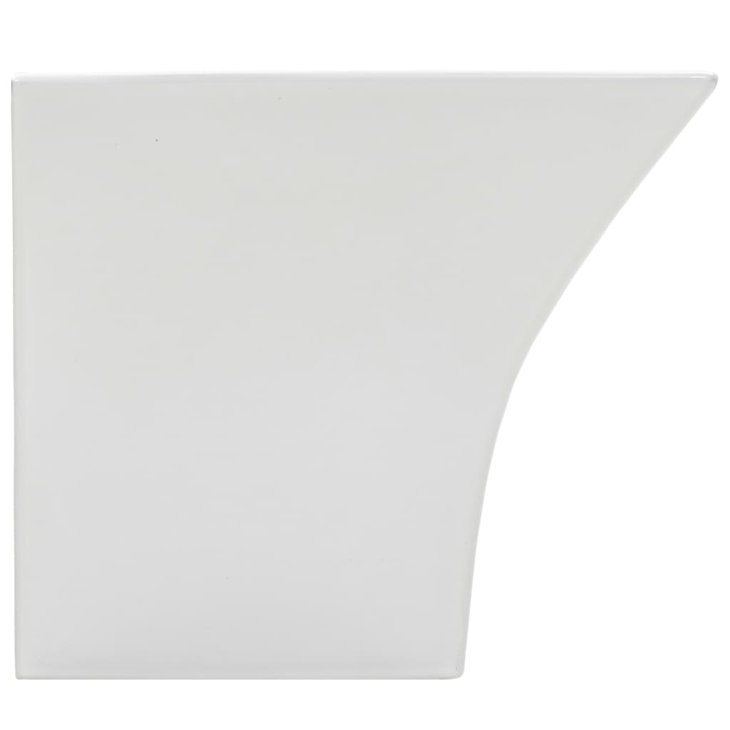 falra szerelhető fehér kerámia mosdókagyló 500 x 450 x 410 mm