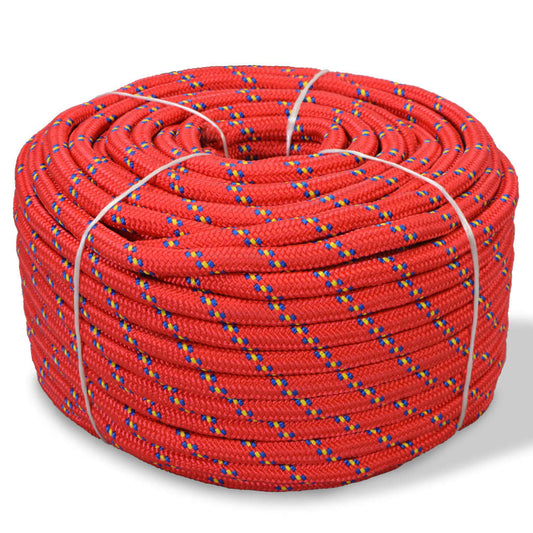 piros polipropilén hajókötél 14 mm 250 m