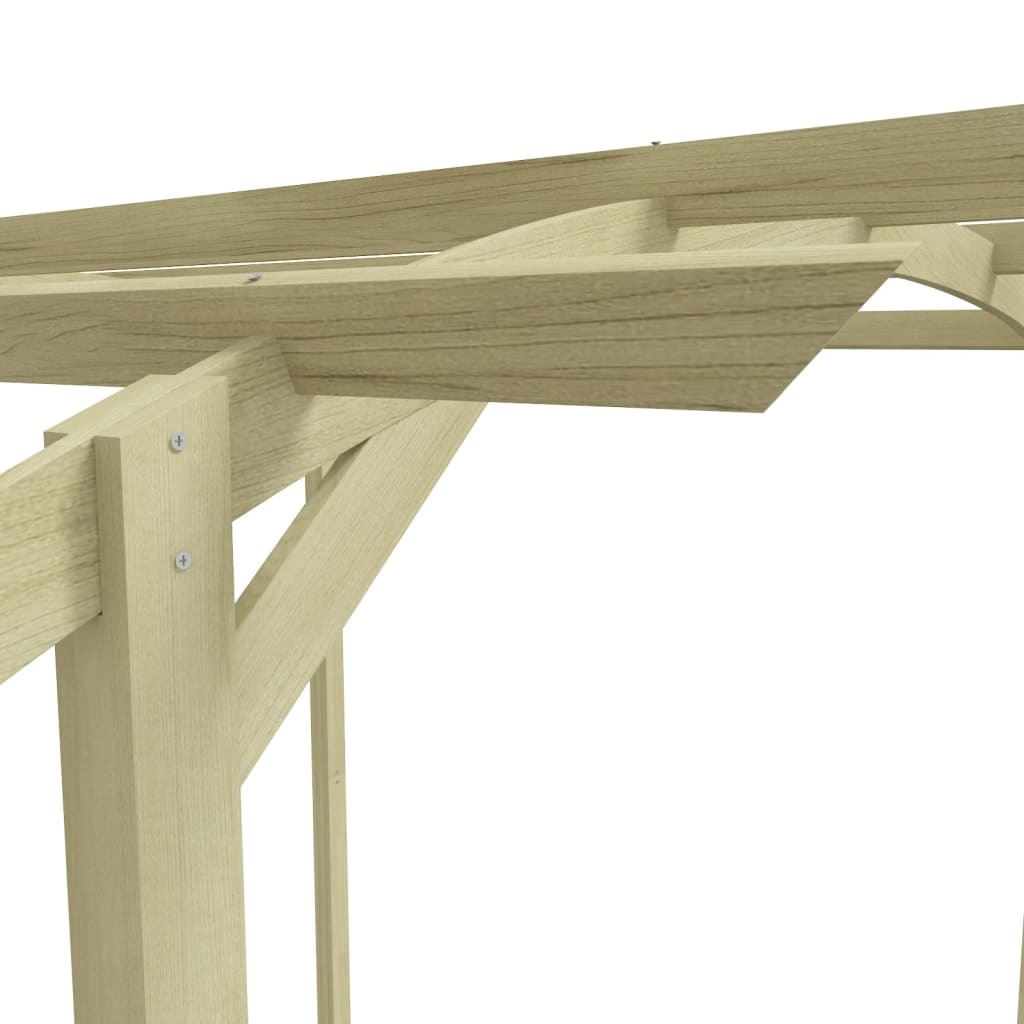 kerti pergola impregnált fenyőfalécekből 180 x 197 x 210 cm