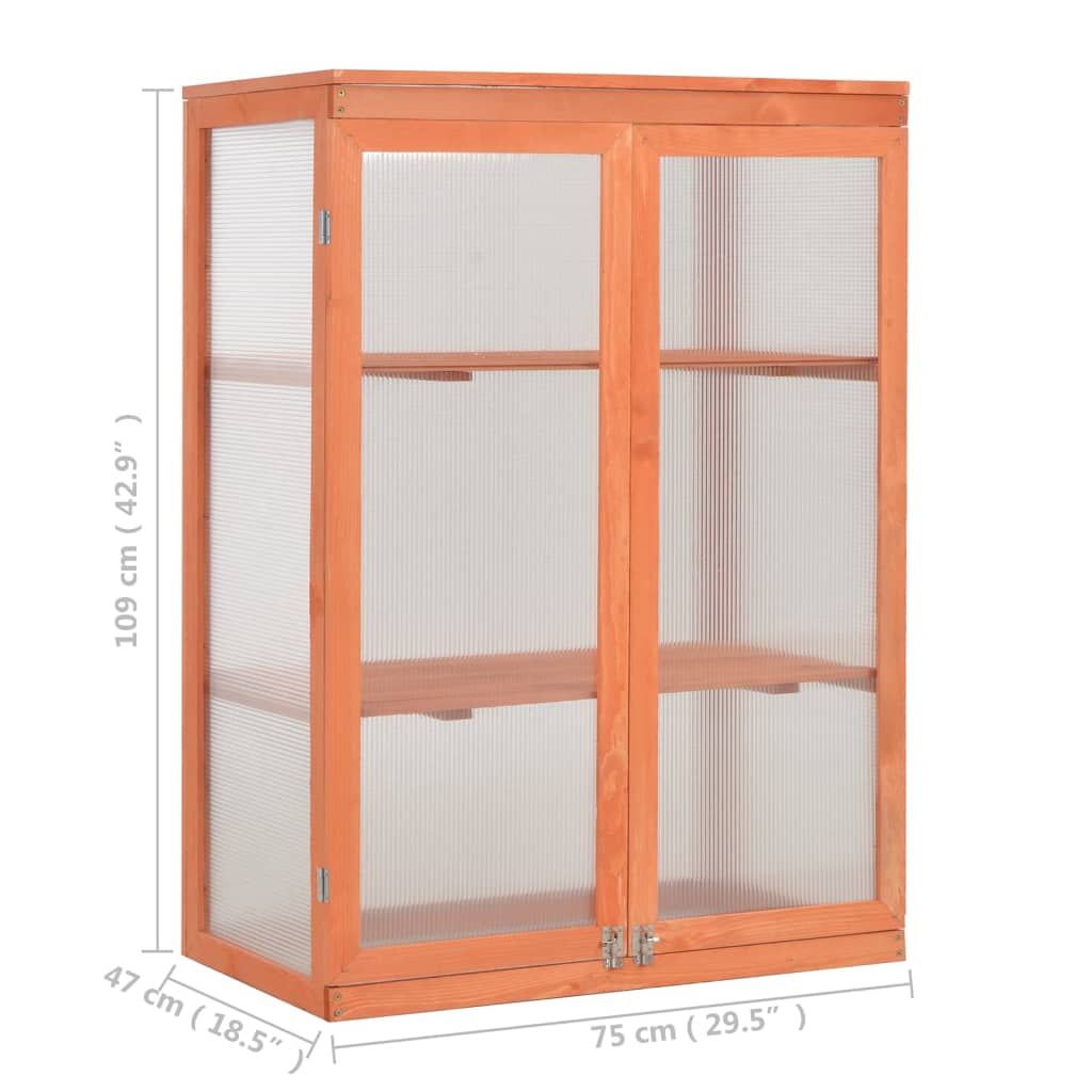 fa melegház 75 x 47 x 109 cm