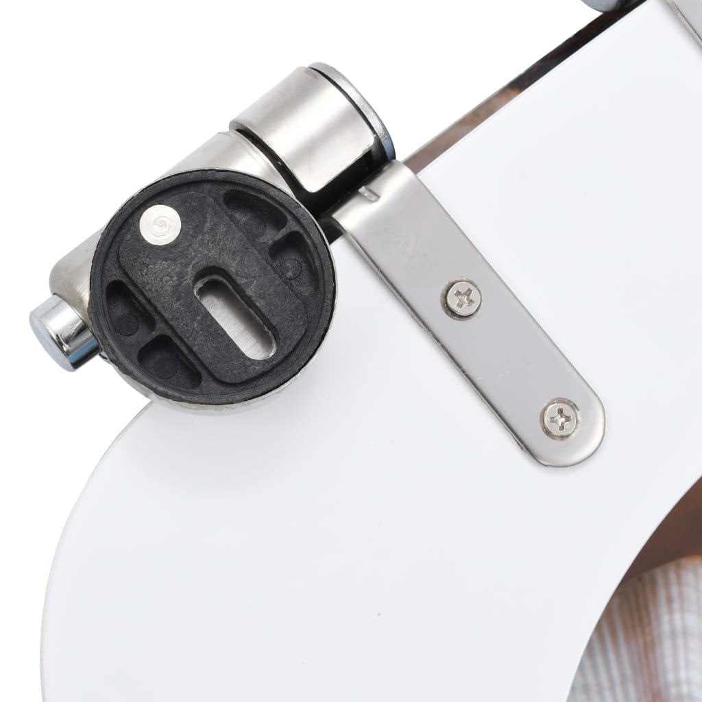 lassan csukódó kagylómintás MDF WC-ülőke