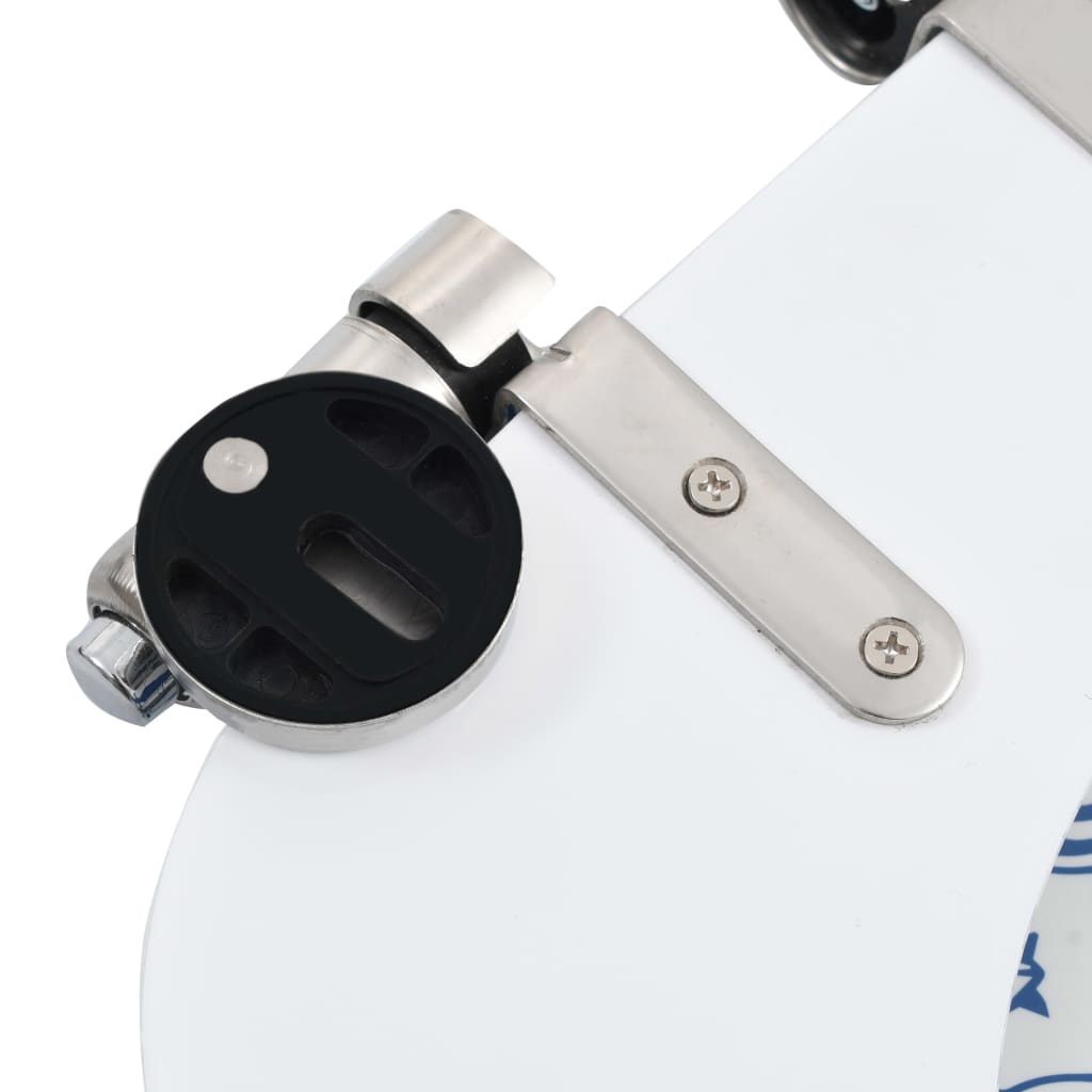 porcelánmintás MDF WC-ülőke lassan csukódó fedéllel