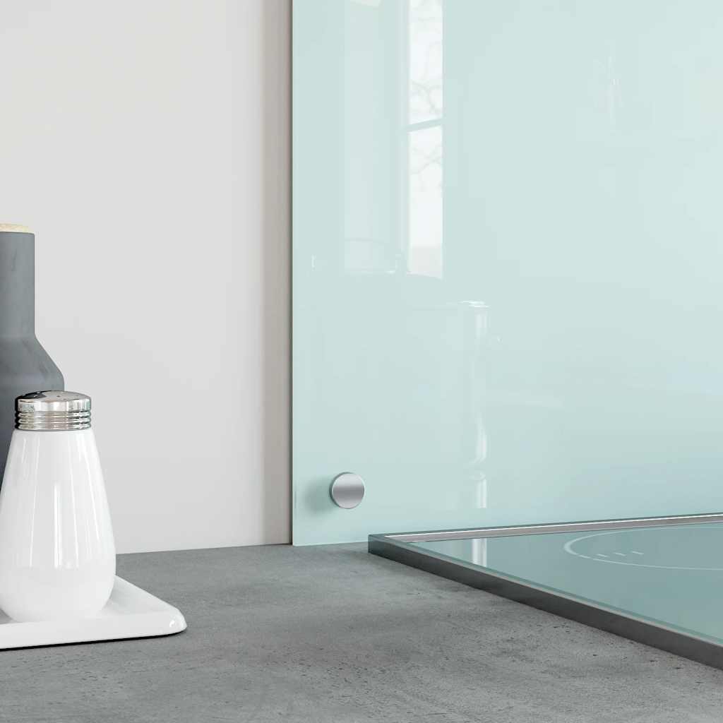 fehér edzett üveg konyhai falburkoló 70 x 60 cm