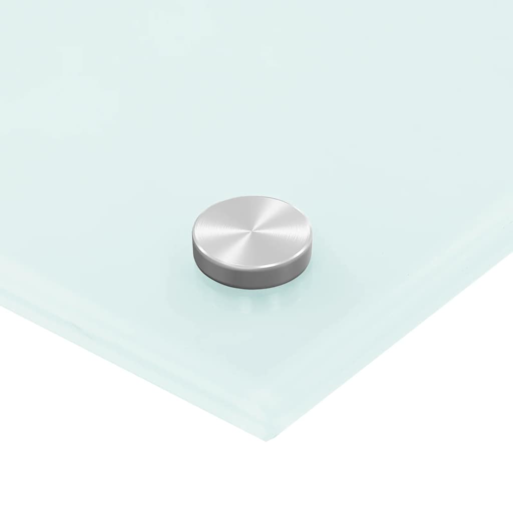 fehér edzett üveg konyhai falburkoló 80 x 50 cm