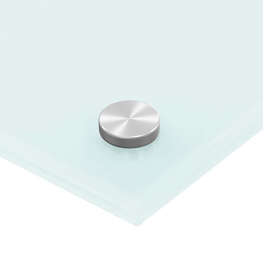 fehér edzett üveg konyhai falburkoló 80 x 60 cm