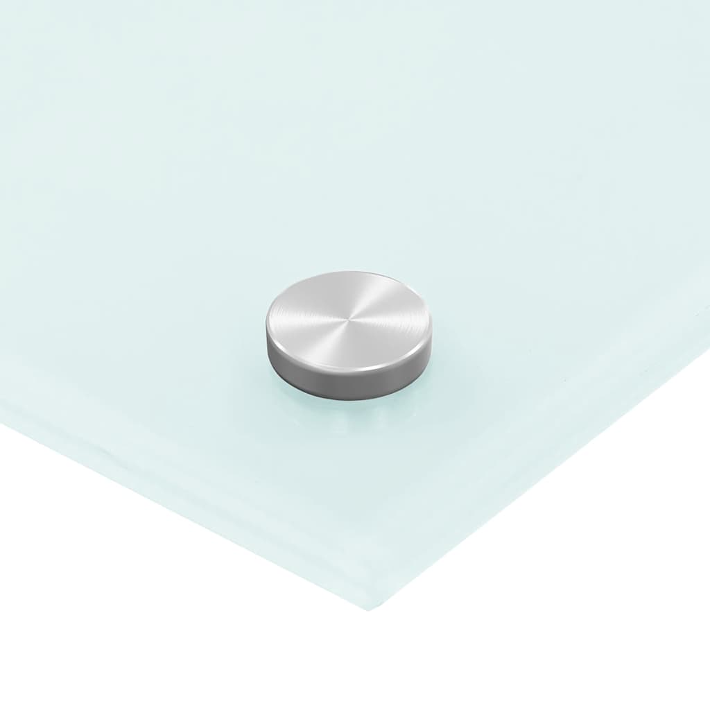 fehér edzett üveg konyhai falburkoló 90 x 50 cm