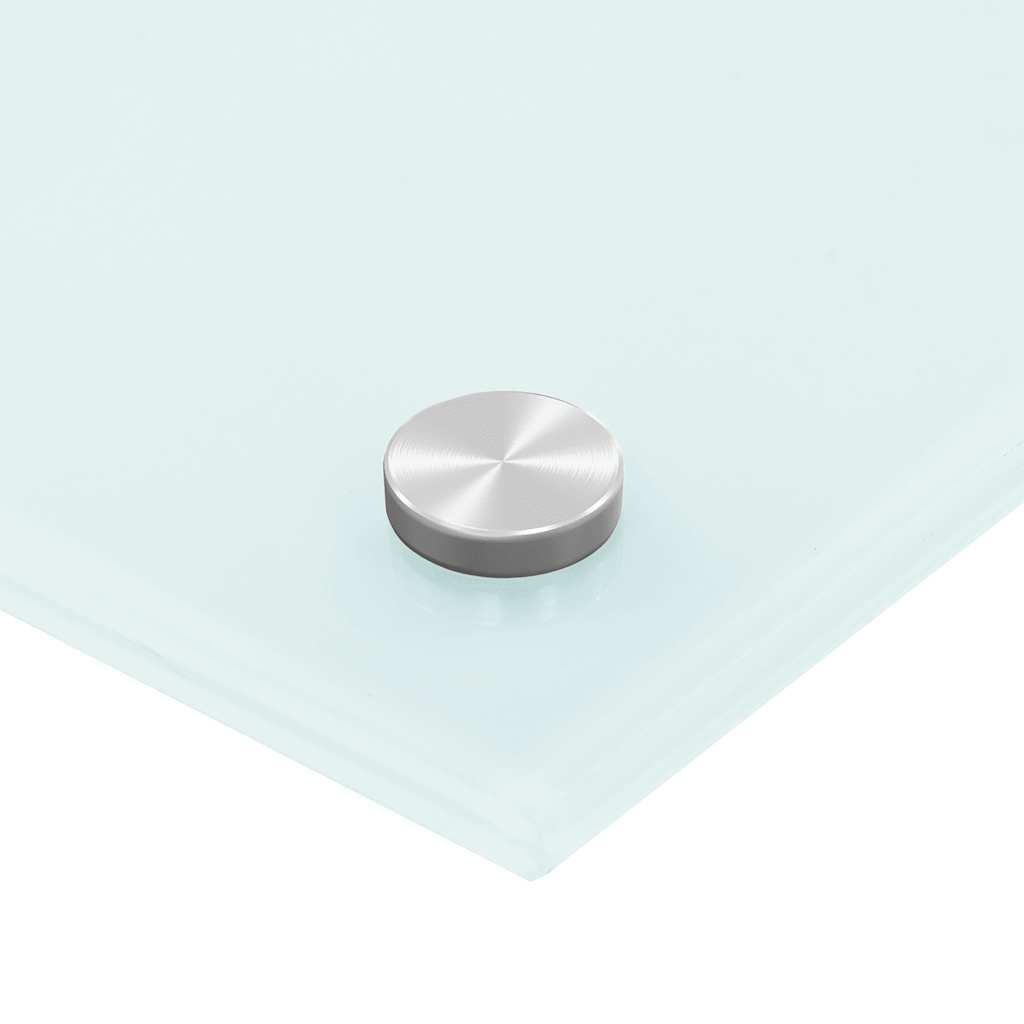 fehér edzett üveg konyhai falburkoló 90 x 60 cm