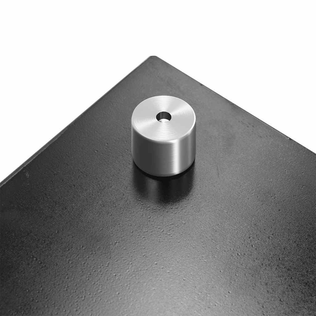 fekete edzett üveg konyhai falburkoló 70 x 40 cm