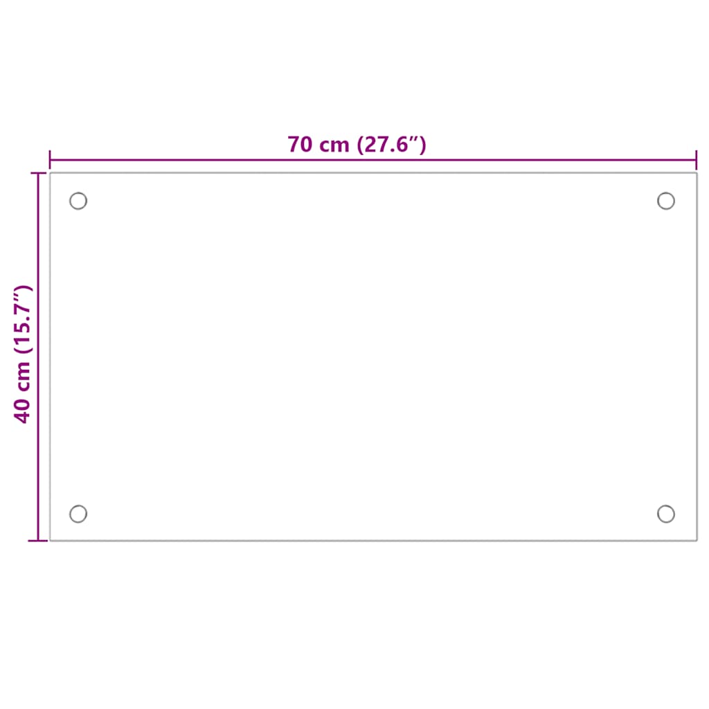 fekete edzett üveg konyhai falburkoló 70 x 40 cm