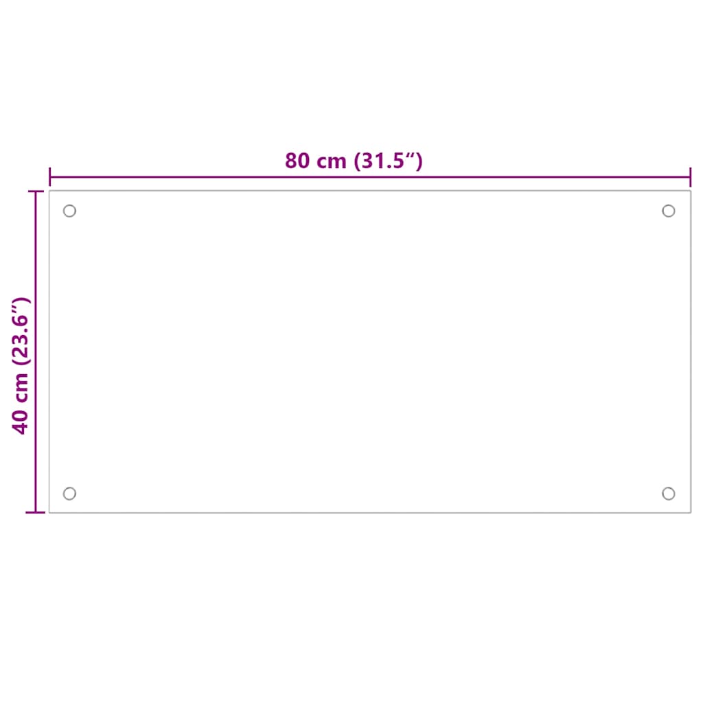 fekete edzett üveg konyhai falburkoló 80 x 40 cm