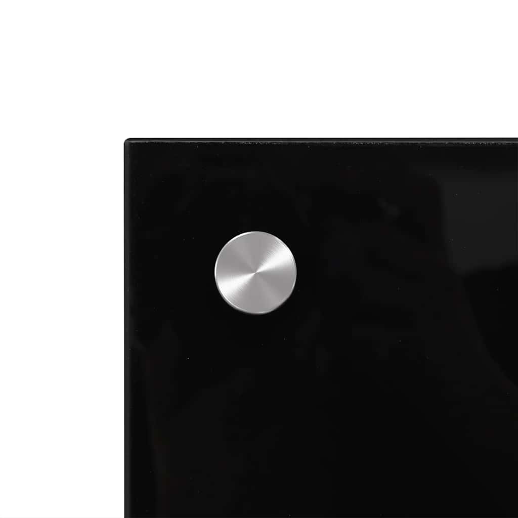 fekete edzett üveg konyhai falburkoló 100 x 40 cm