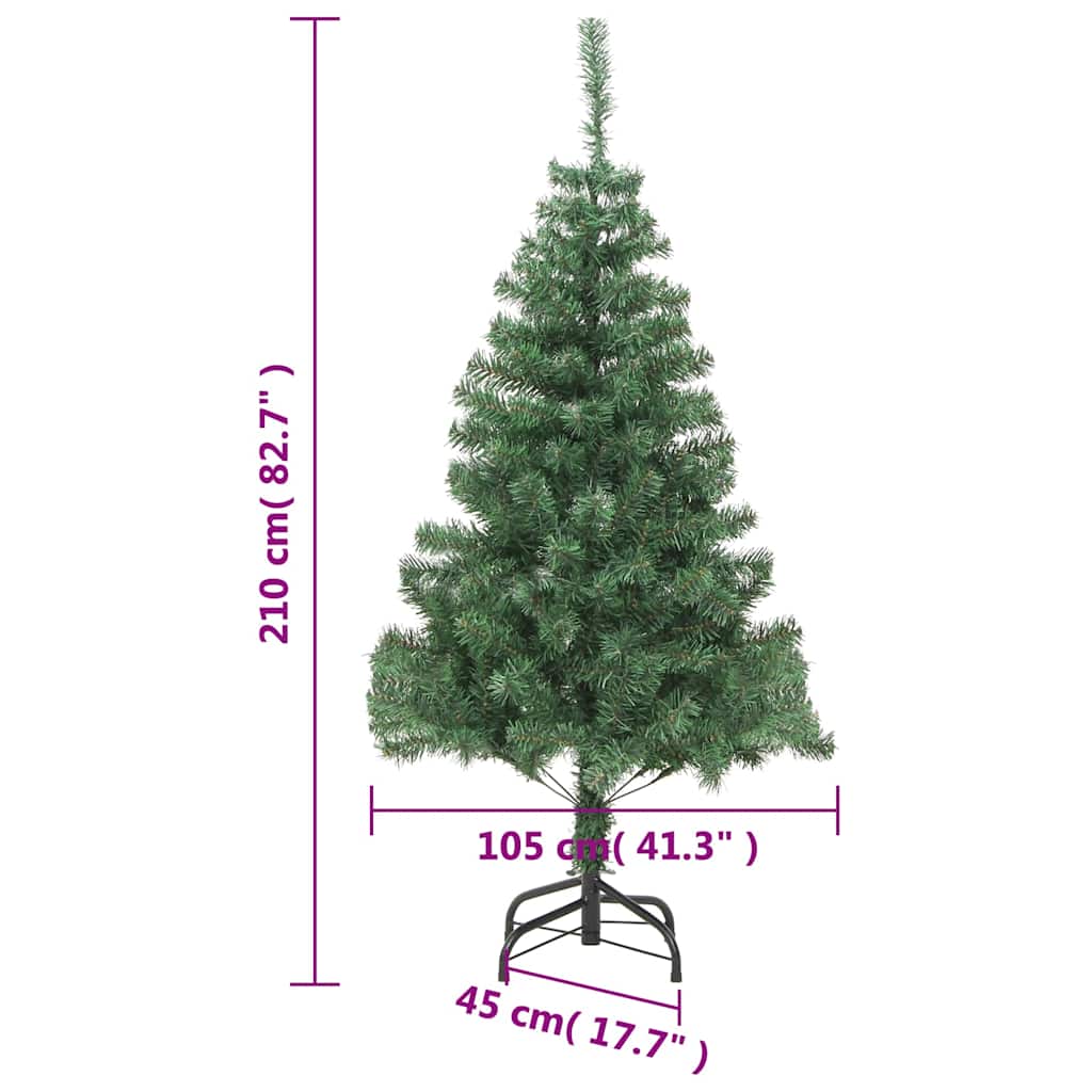 910 ágas műfenyő acél talppal 210 cm