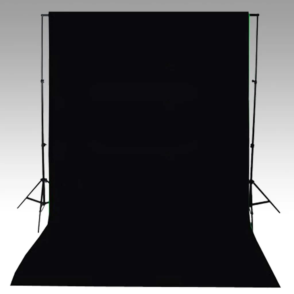 fekete pamut háttér állvány nélkül 600 x 300 cm