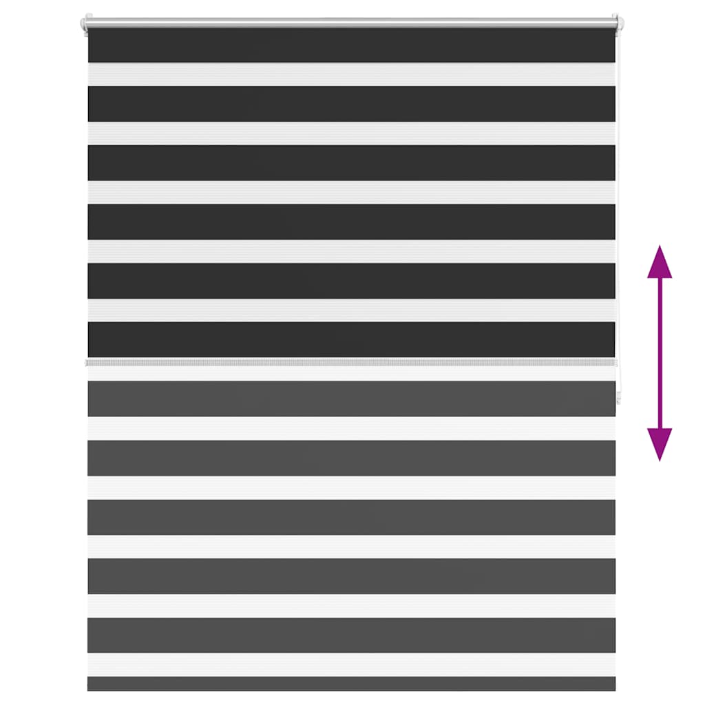 Zebra roló 120 x 175 cm Fekete