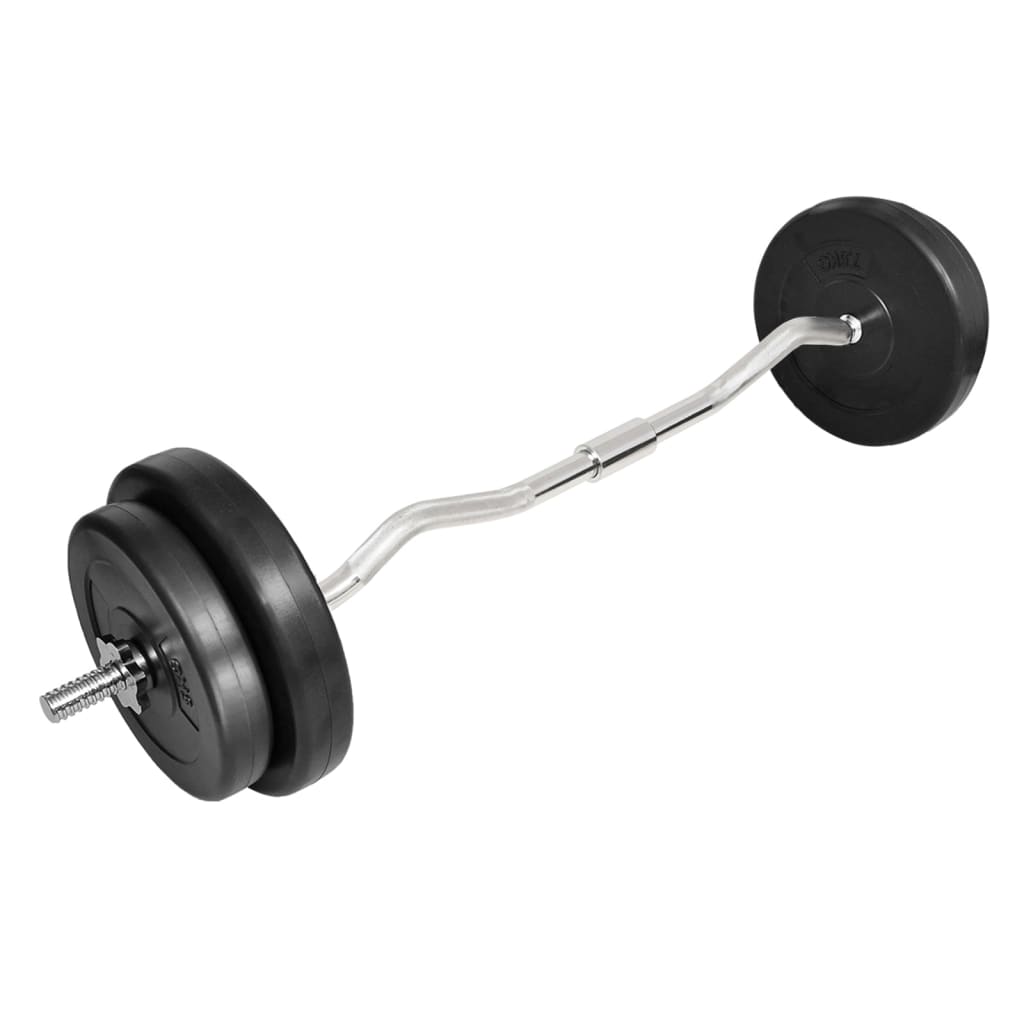 hajlított rúd súlyokkal 30 kg