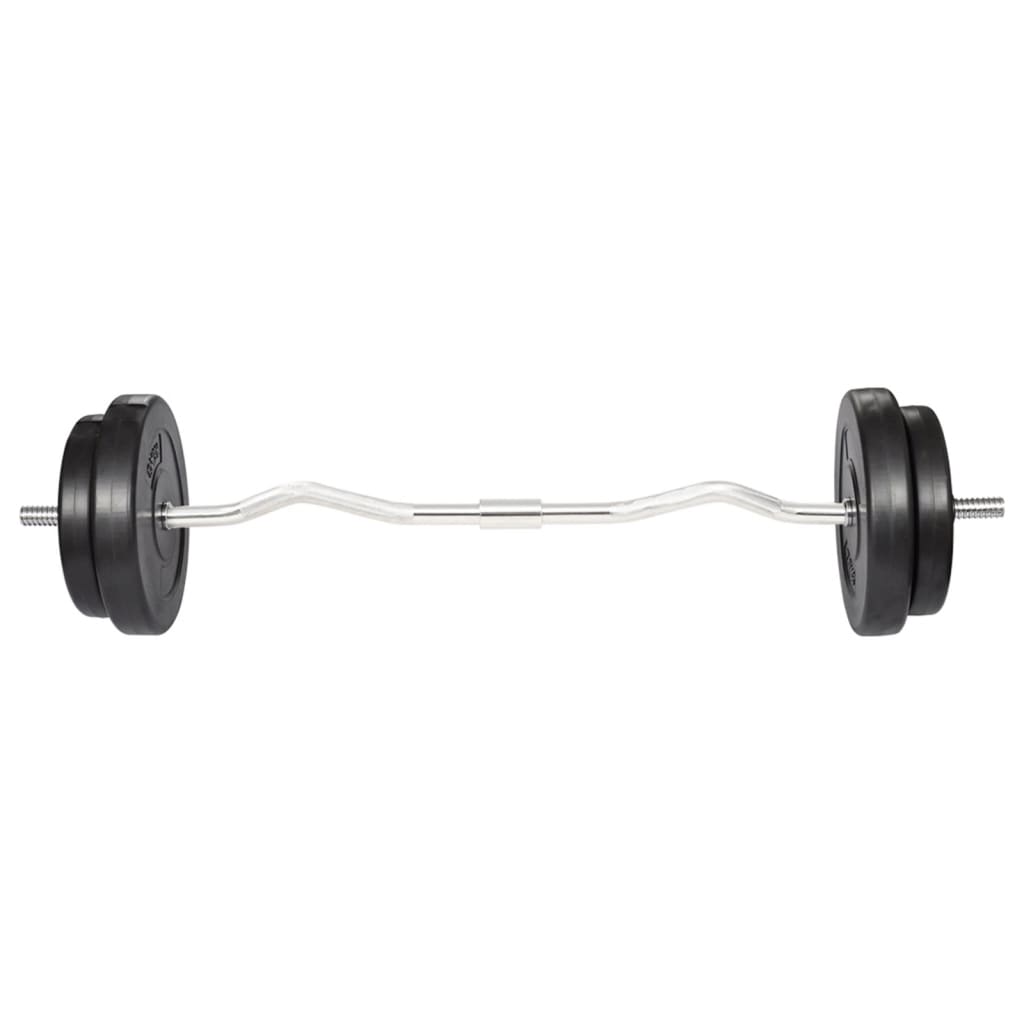 hajlított rúd súlyokkal 30 kg