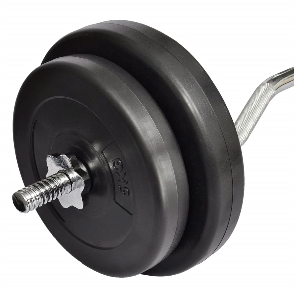 hajlított rúd súlyokkal 30 kg