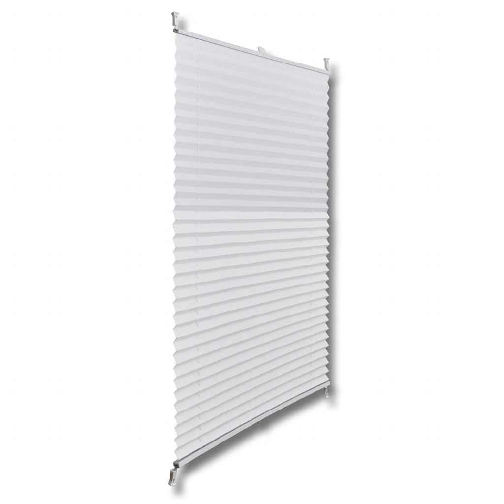Plisse Roló 90 x 125 cm Fehér Redős Roló