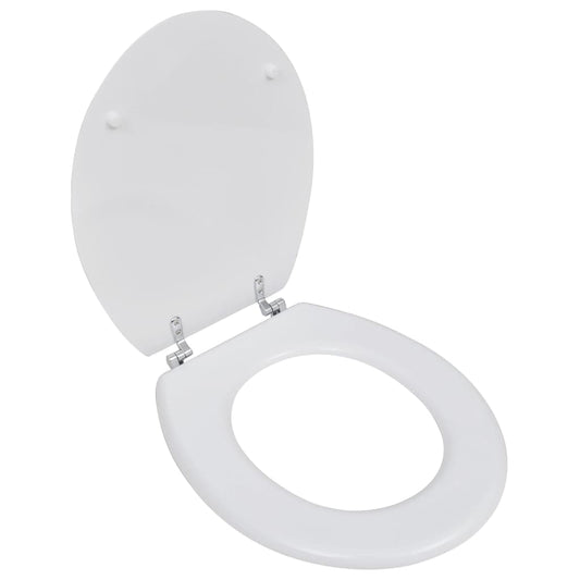 egyszerű tervezésű fehér MDF WC-ülőke
