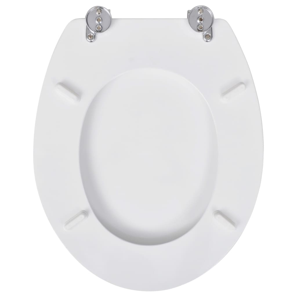 egyszerű tervezésű fehér MDF WC-ülőke