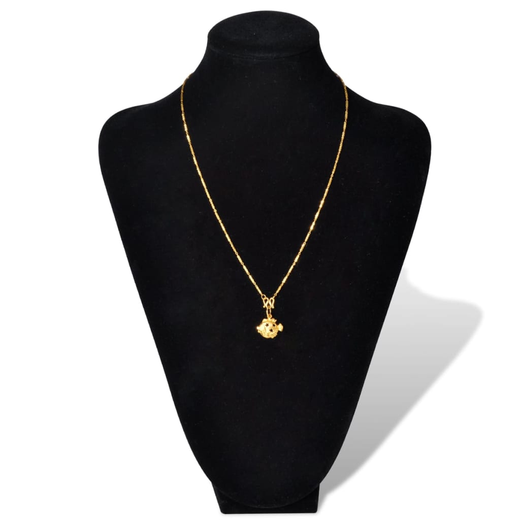 Flanel ékszer tartó nyaklánc mellszobor fekete 23 x 11,5 x 30 cm 2 db