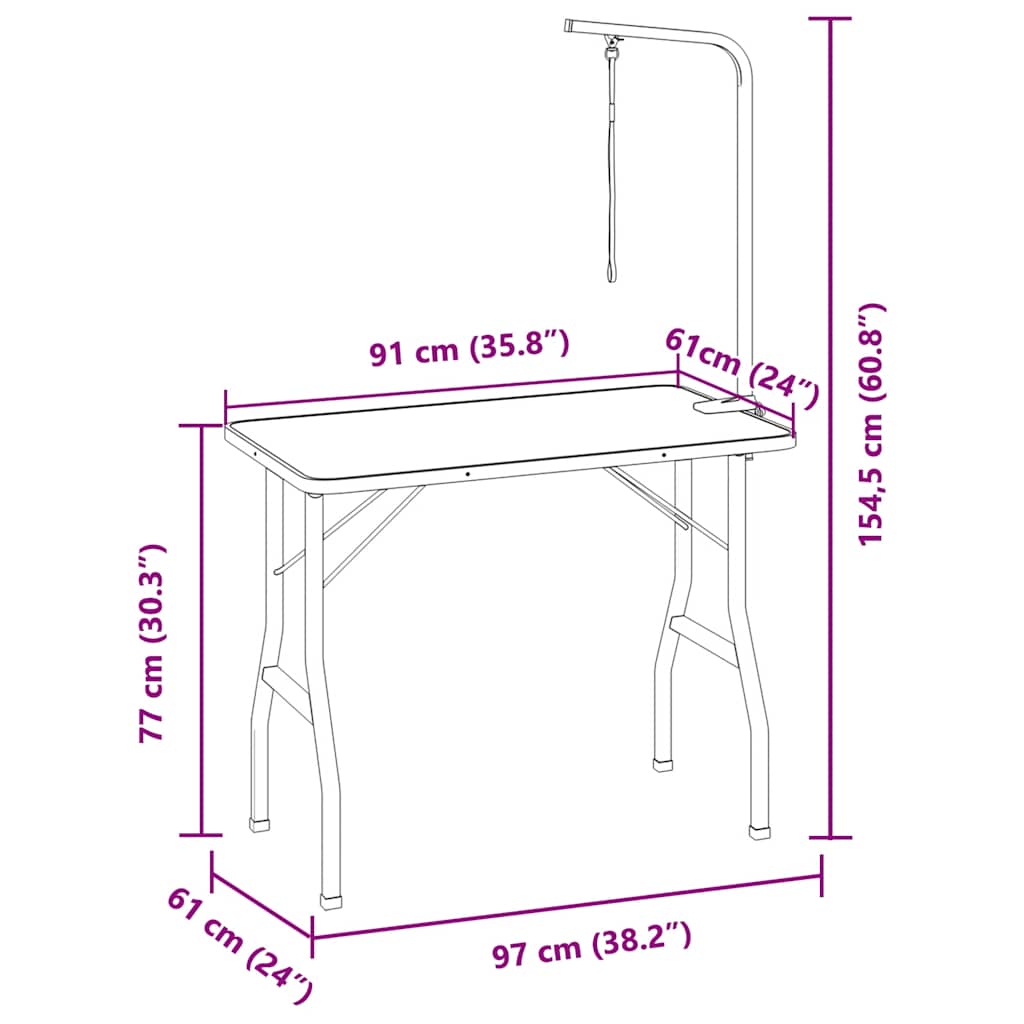 állítható fürdető kozmetikai asztal kutyáknak macskáknak