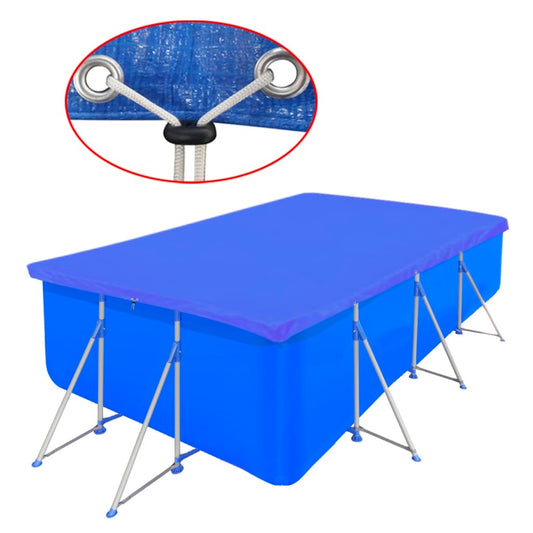 négyszögletes PE medencetakaró 90 g/m² 540 x 207 cm