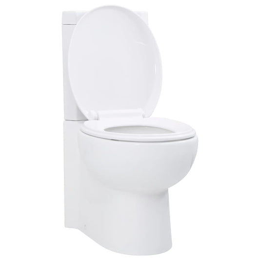 fehér kerámia fürdőszobai sarok WC