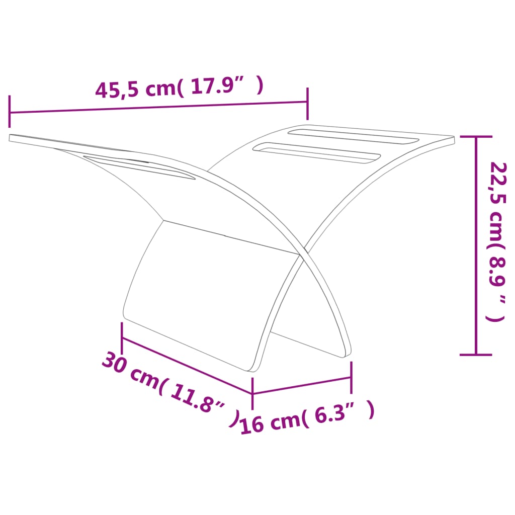 fehér fa folyóirattartó állvány