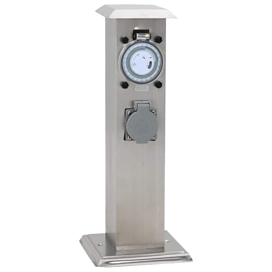 Rozsdamentes Acél Kert Oszlop Időzítővel