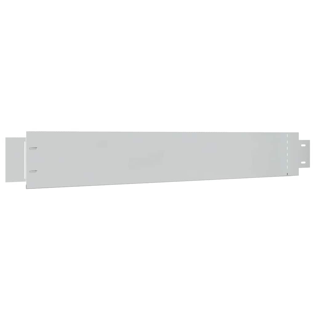 10 db hajlékony horganyzott acél gyep kerítés szett 100 x 14 cm