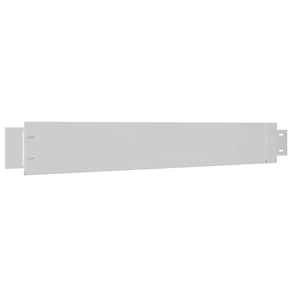 15 db hajlékony horganyzott acél gyep kerítés szett 100 x 14 cm