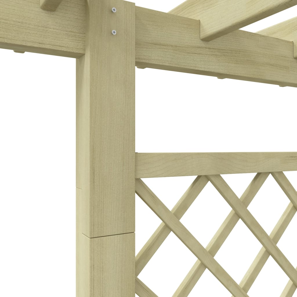 fa virágtartó pergola 162 x 56 x 204 cm